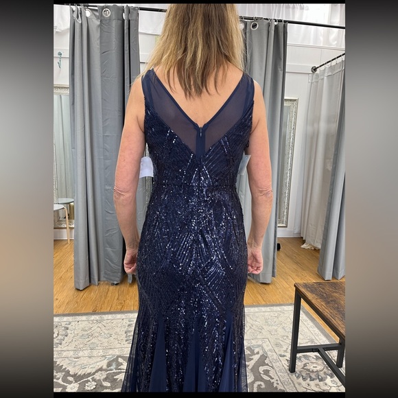 Nightway Womens Sequin Dress - Picture 6 of 11